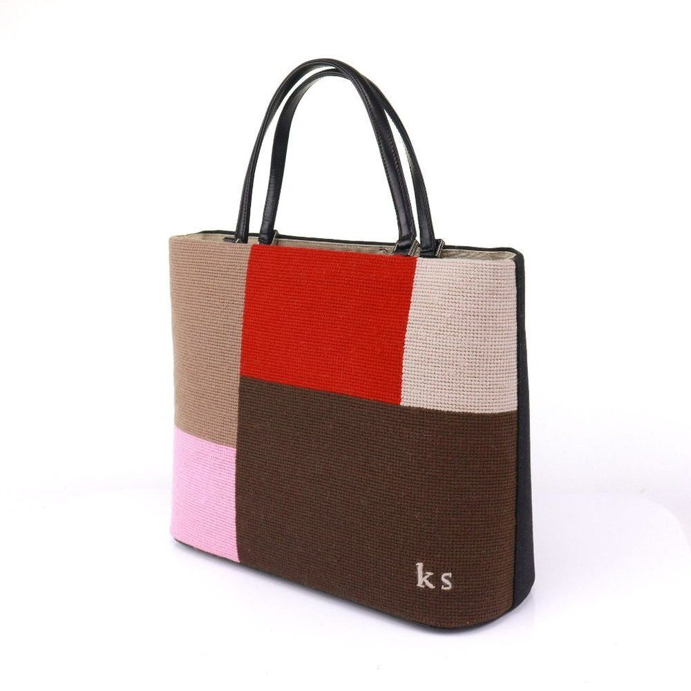 Kate Spade Patchwork Needlepoint Tote Collector's… - image 6
